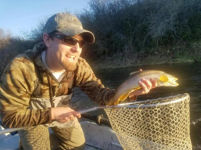 Caught a nice brown